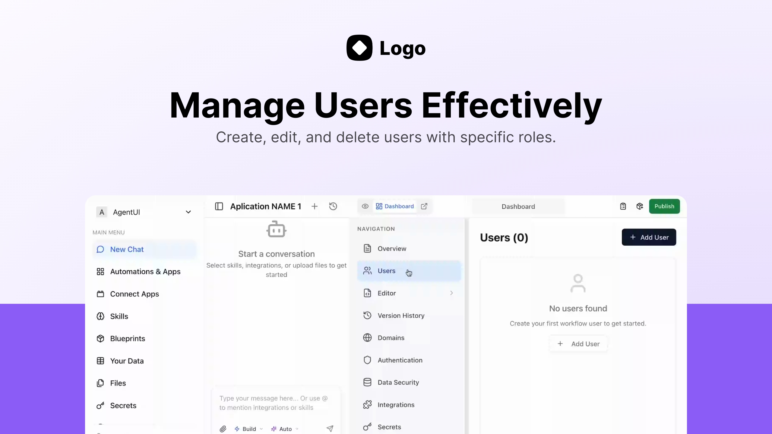 Manage Users Effectively