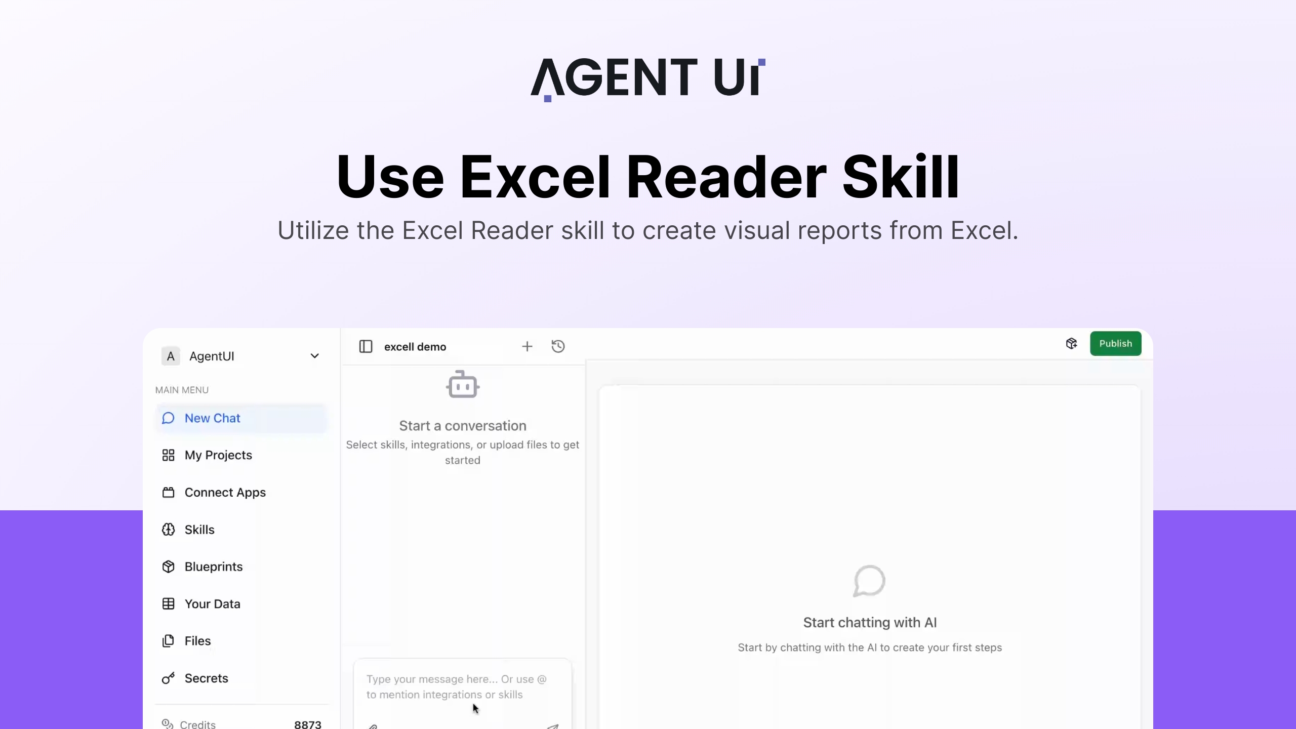 Use Excel Reader Skill
