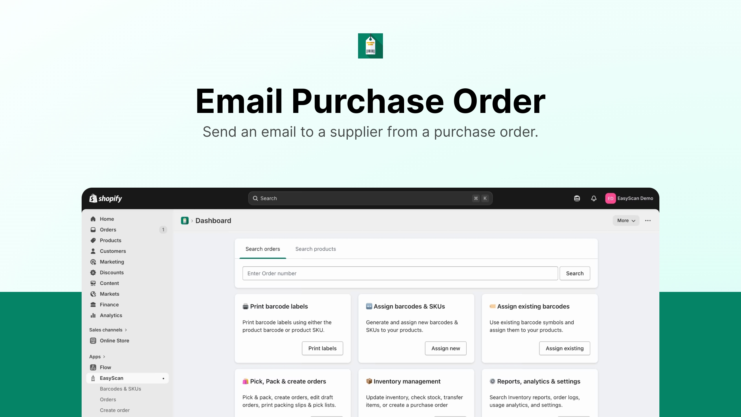 Email a Purchase Order