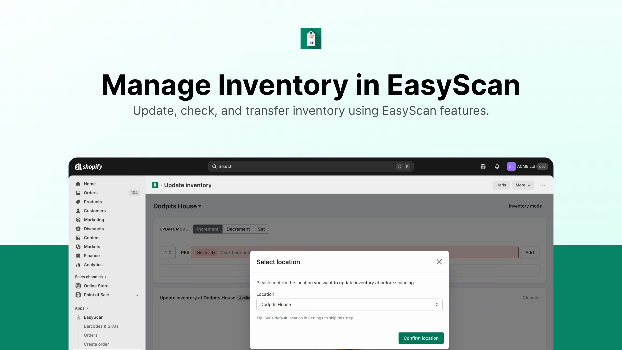 Quick Inventory. Check Overview of Inventory Management