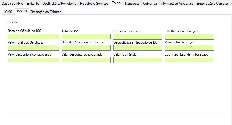 Aba totais-ISSQN