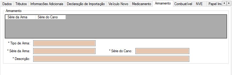 Aba produtos-Armamento-listagem