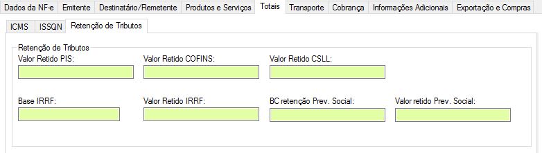 Aba totais Retencao-Tributos