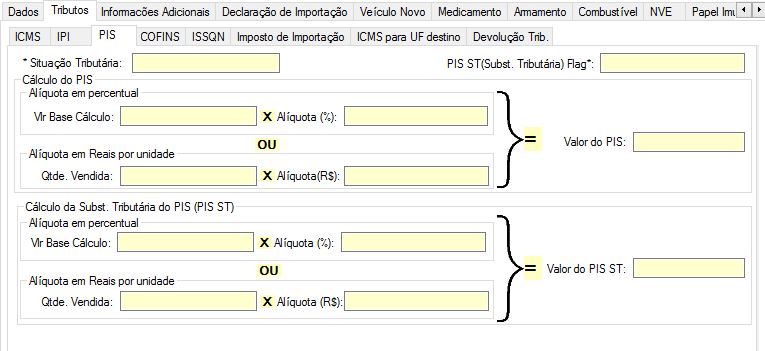 Aba produtos-Tributos-PIS