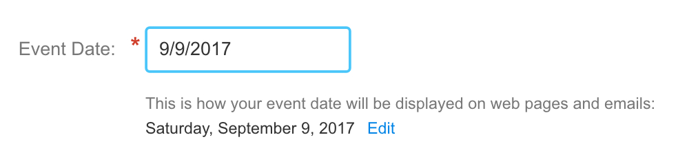 Event Date